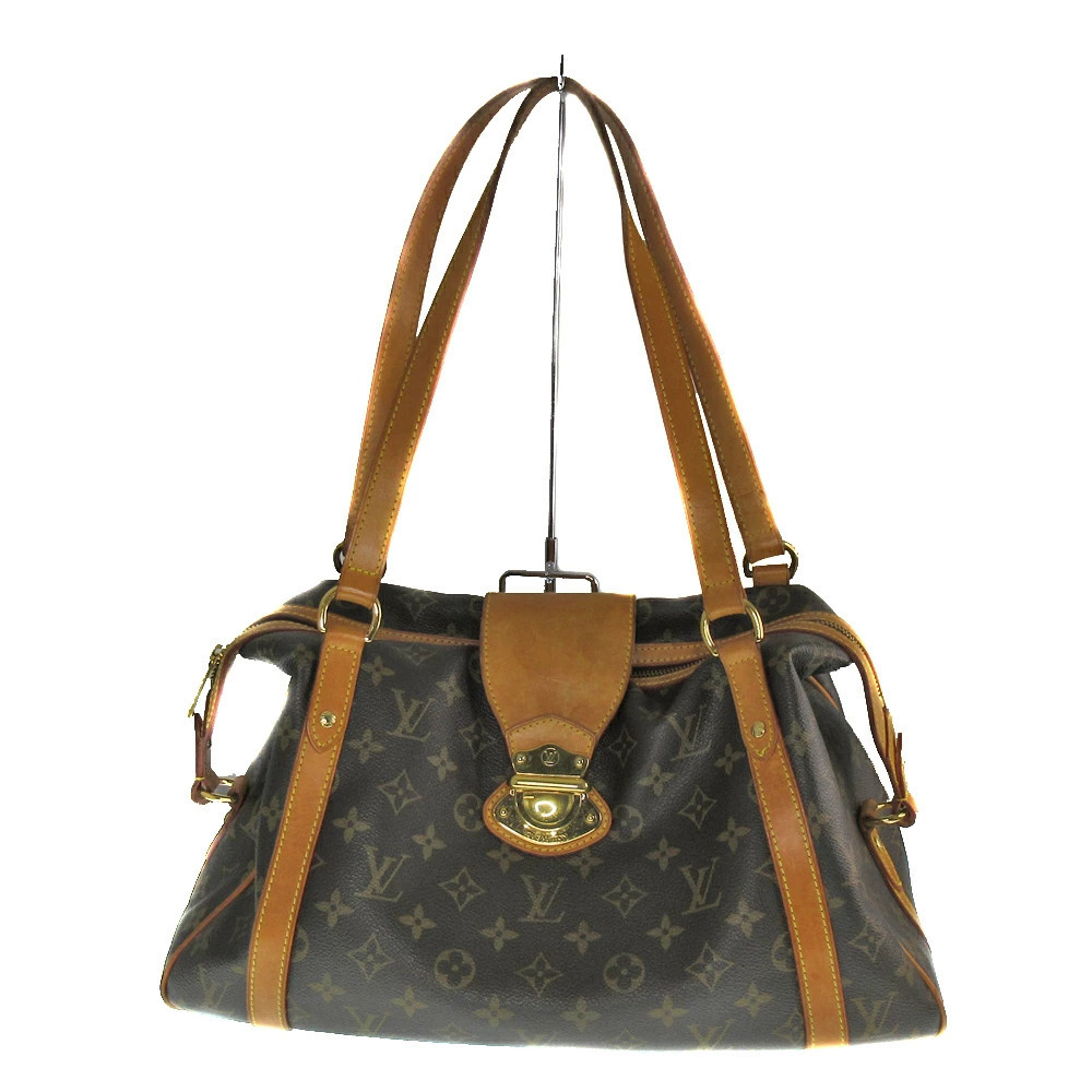 LOUIS VUITTON Stresa Shoulder Bag Brown Monogram Canvas